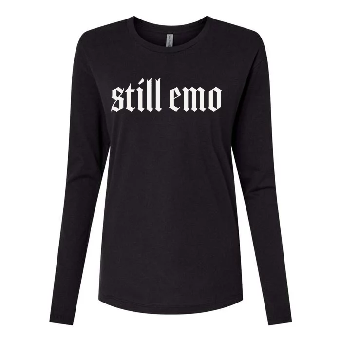 Still Emo Womens Cotton Relaxed Long Sleeve T-Shirt