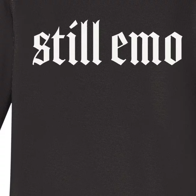 Still Emo Baby Long Sleeve Bodysuit