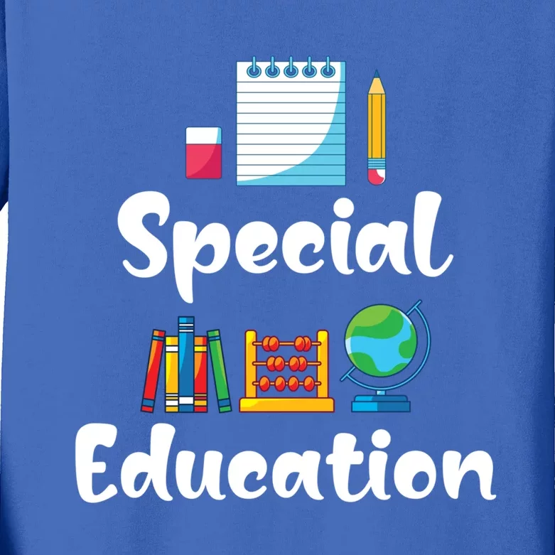 Sped Ed Special Education Sped Special Education Teacher Funny Gift Kids Long Sleeve Shirt