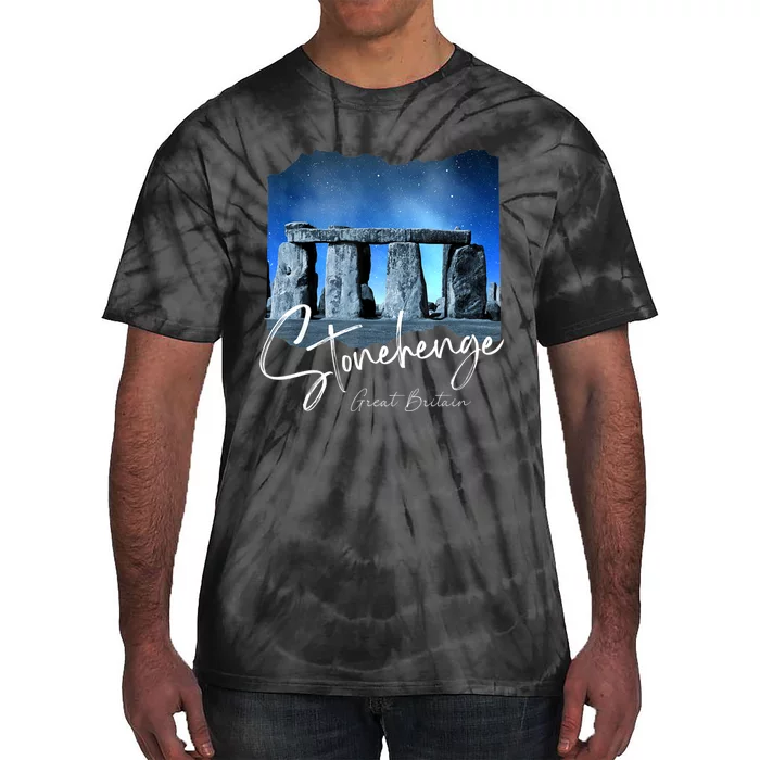 Stonehenge England Souvenir Stonehenge At Night Tie-Dye T-Shirt