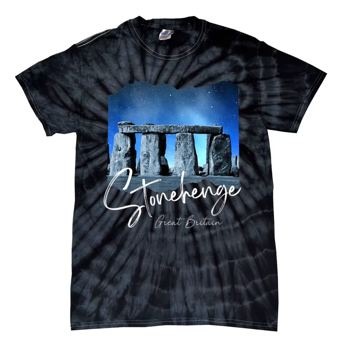 Stonehenge England Souvenir Stonehenge At Night Tie-Dye T-Shirt