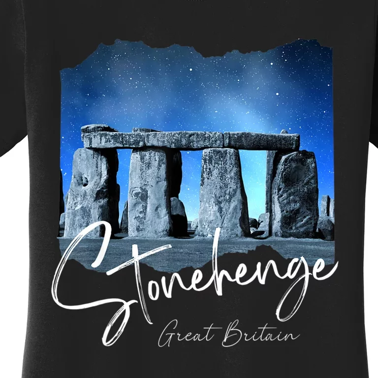 Stonehenge England Souvenir Stonehenge At Night Women's T-Shirt