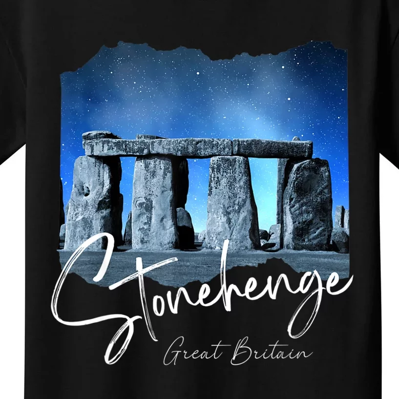 Stonehenge England Souvenir Stonehenge At Night Kids T-Shirt