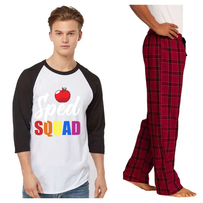 Sped Ed Sped Squad Special Education Teacher Gift Raglan Sleeve Pajama Set