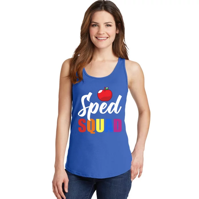 Sped Ed Sped Squad Special Education Teacher Gift Ladies Essential Tank