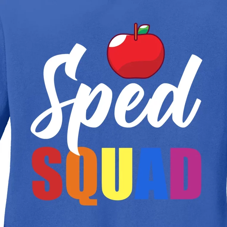 Sped Ed Sped Squad Special Education Teacher Gift Ladies Long Sleeve Shirt