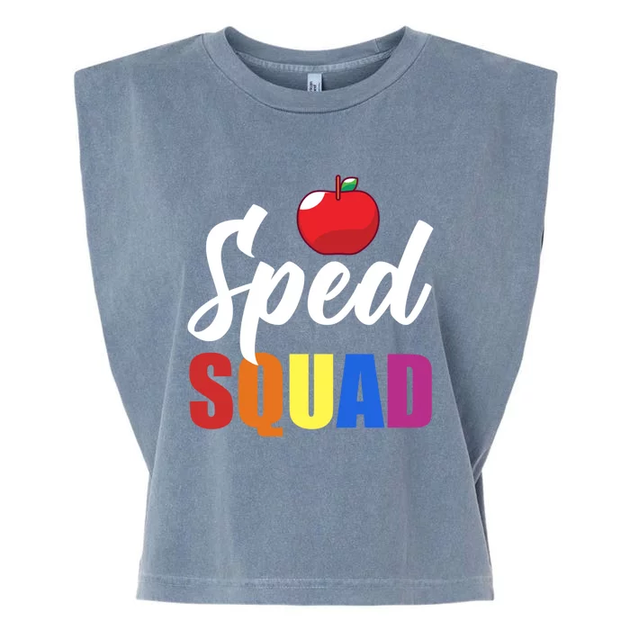 Sped Ed Sped Squad Special Education Teacher Gift Garment-Dyed Women's Muscle Tee