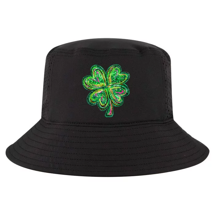 Shamrock Effect St Patricks Day Four Leaf Clover Cool Comfort Performance Bucket Hat