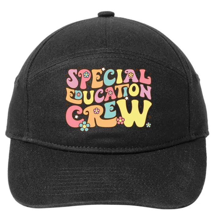 Special Educator Sped Teacher Special Education Crew 7-Panel Snapback Hat