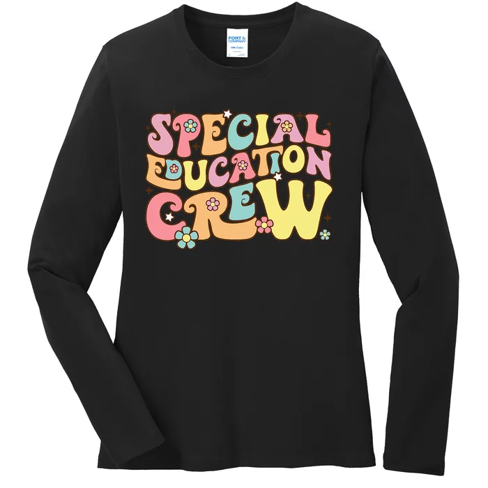 Special Educator Sped Teacher Special Education Crew Ladies Long Sleeve Shirt