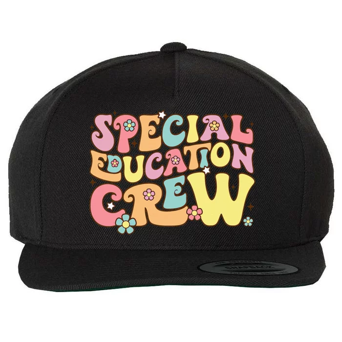 Special Educator Sped Teacher Special Education Crew Wool Snapback Cap