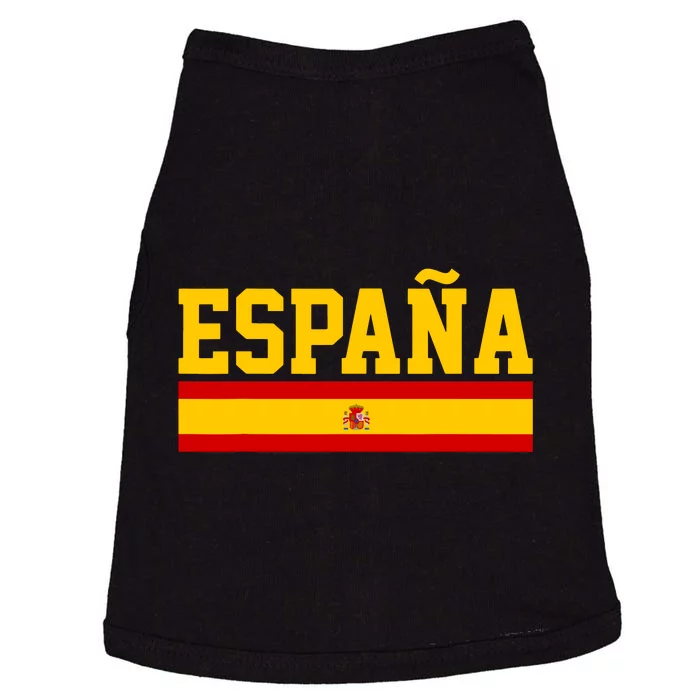 Spain Espana Spanish Flag Pride Sports Fan Soccer Gift Doggie Tank