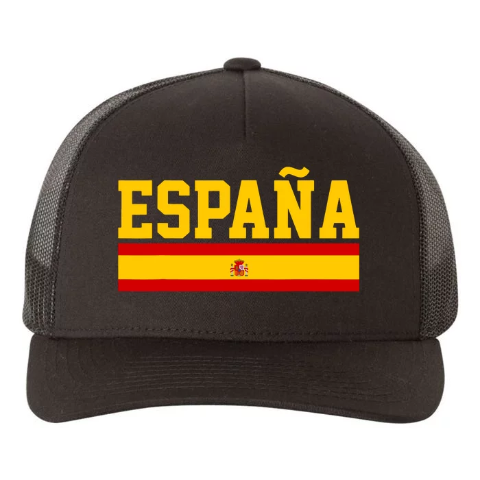 Spain Espana Spanish Flag Pride Sports Fan Soccer Gift Yupoong Adult 5-Panel Trucker Hat