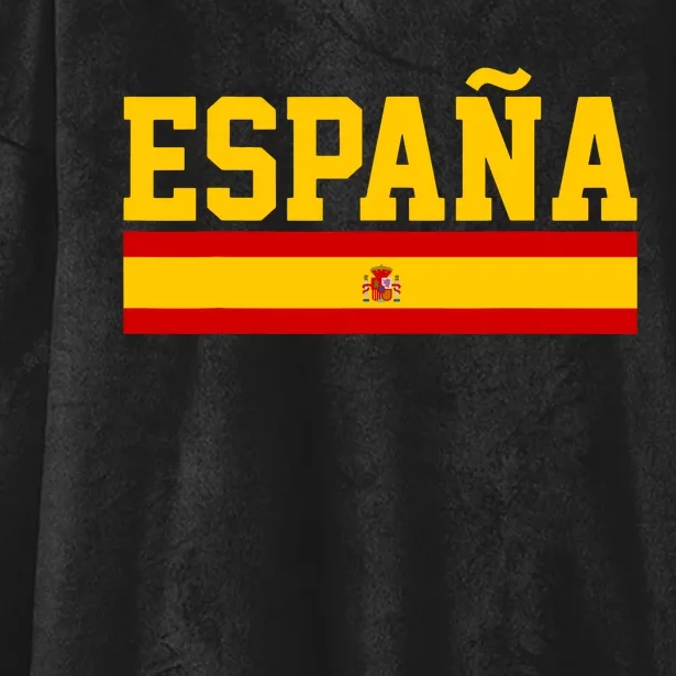 Spain Espana Spanish Flag Pride Sports Fan Soccer Gift Hooded Wearable Blanket