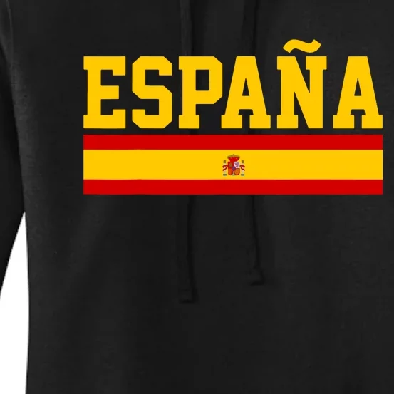 Spain Espana Spanish Flag Pride Sports Fan Soccer Gift Women's Pullover Hoodie