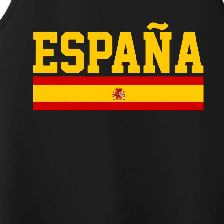 Spain Espana Spanish Flag Pride Sports Fan Soccer Gift Performance Tank