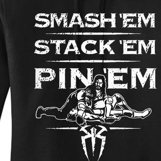 Smash Em Stack Em Pin Em Women's Pullover Hoodie