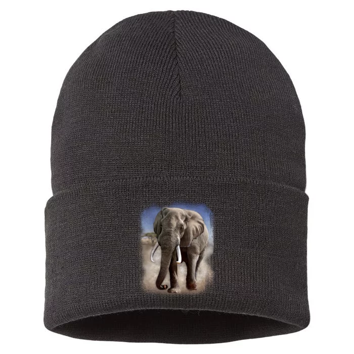 Safari Elephant Sustainable Knit Beanie