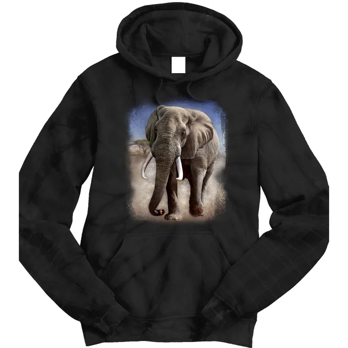 Safari Elephant Tie Dye Hoodie