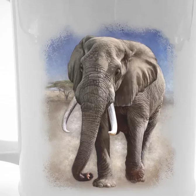 Safari Elephant Front & Back Beer Stein