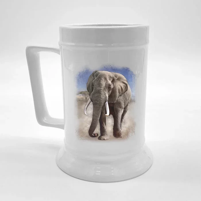 Safari Elephant Front & Back Beer Stein