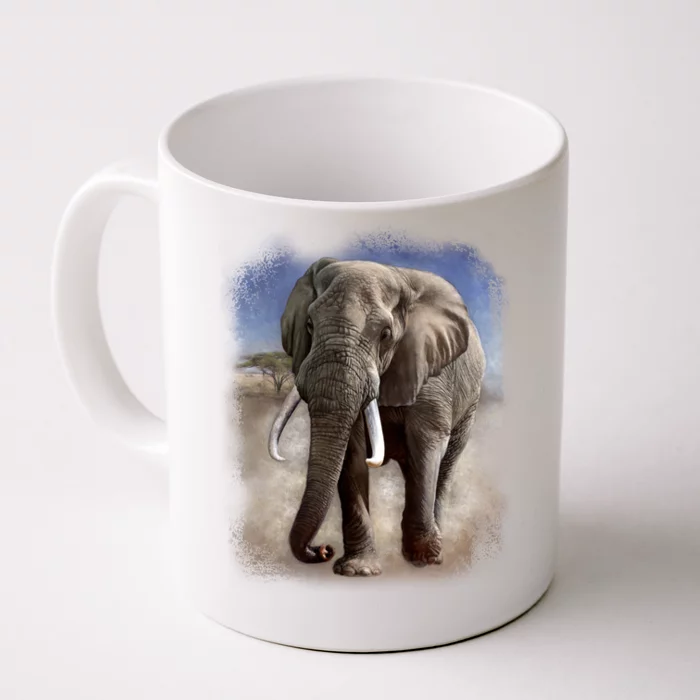 Safari Elephant Front & Back Coffee Mug