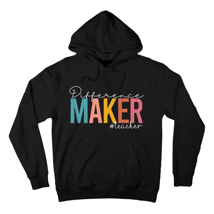 Special Education SPED Difference Maker Teacher Tall Hoodie