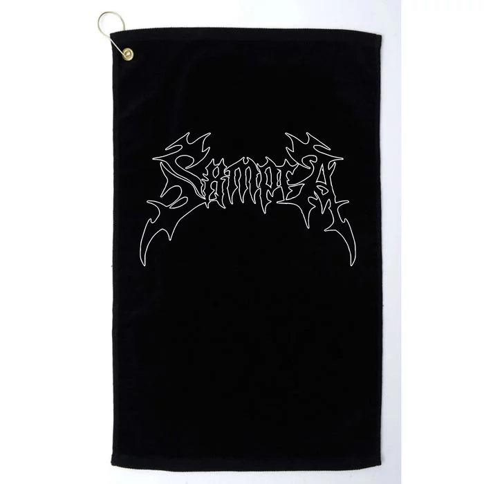 Sxmpra Embroidered Platinum Collection Golf Towel