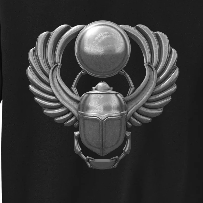 Silver Egyptian Scarab Tall Sweatshirt