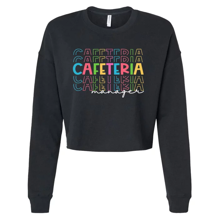 Special Educatuon SPED School Support Team Cafeteria Manager Cropped Pullover Crew