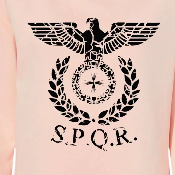 Spqr Eagle Standard Emblem Of The Roman Empire Womens California Wash Sweatshirt