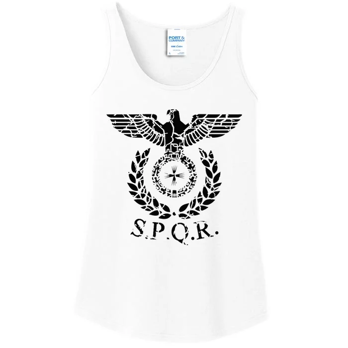 Spqr Eagle Standard Emblem Of The Roman Empire Ladies Essential Tank