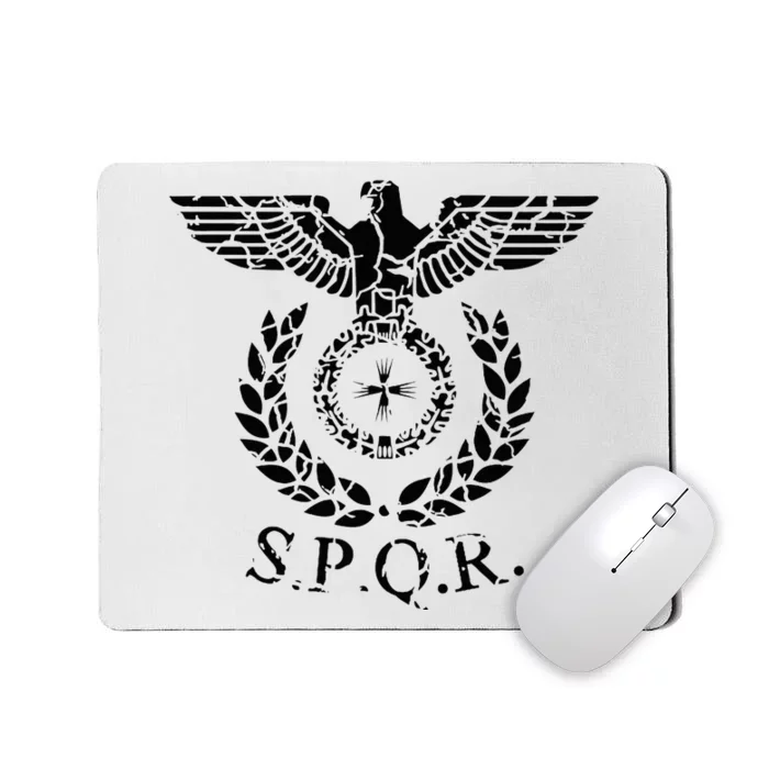 Spqr Eagle Standard Emblem Of The Roman Empire Mousepad