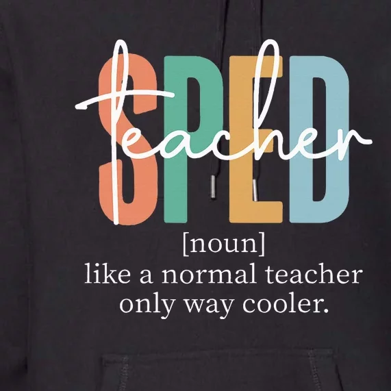 Special Education Sped Teacher Definition Premium Hoodie