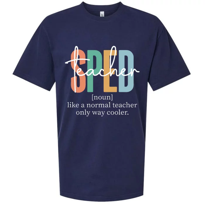 Special Education Sped Teacher Definition Sueded Cloud Jersey T-Shirt