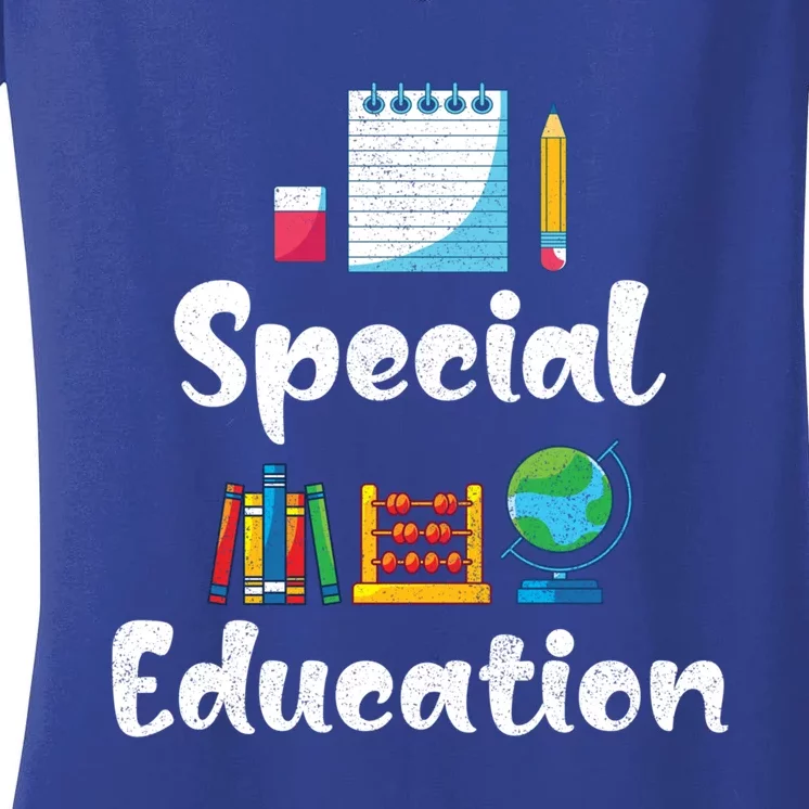 Special Education Sped Ed Sped Special Education Teacher Gift Women's V-Neck T-Shirt