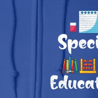 Special Education Sped Ed Sped Special Education Teacher Gift Full Zip Hoodie