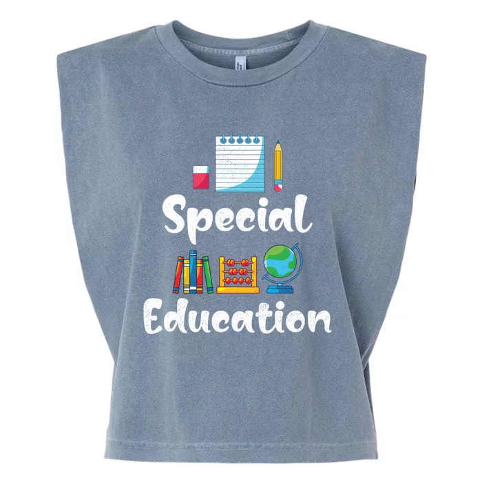 Special Education Sped Ed Sped Special Education Teacher Gift Garment-Dyed Women's Muscle Tee