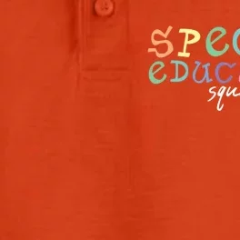 Special Education Squad Special Education Teacher Gift Dry Zone Grid Performance Polo