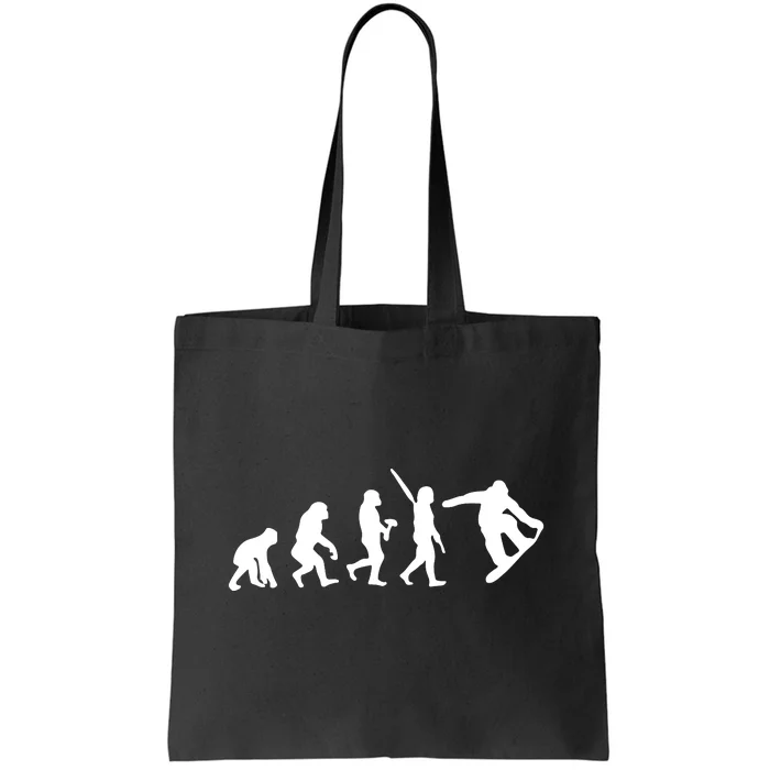 Snowboard Evolution Tote Bag