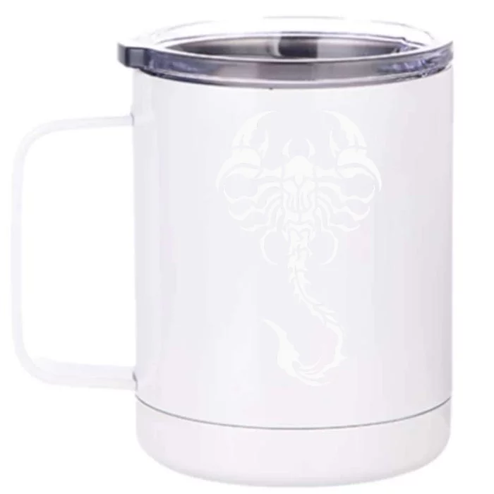 Scorpion Emblem Sleek and Striking Front & Back 12oz Stainless Steel Tumbler Cup