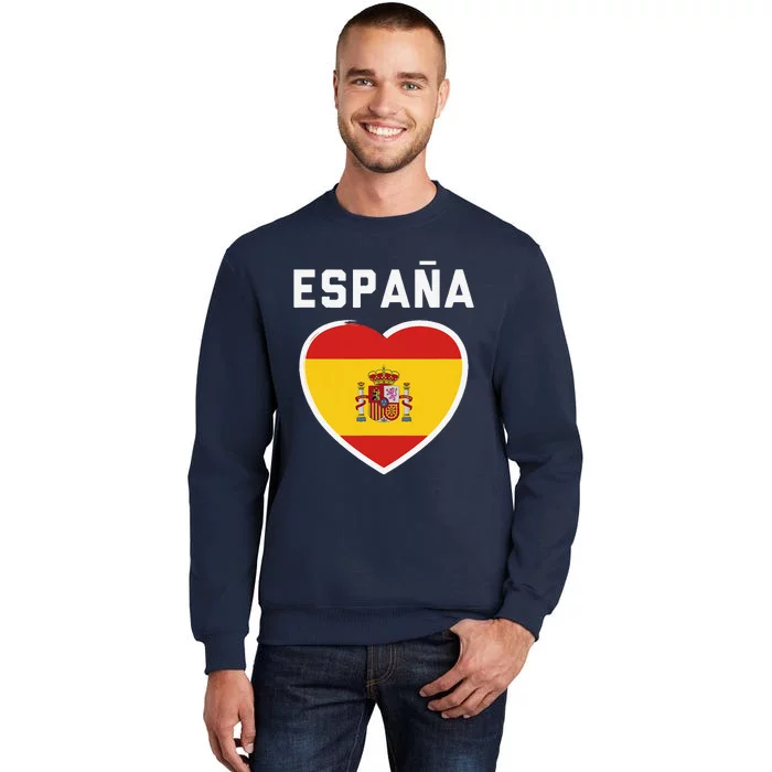 Spain & Espana Soccer & Football Flag Jersey Tall Sweatshirt