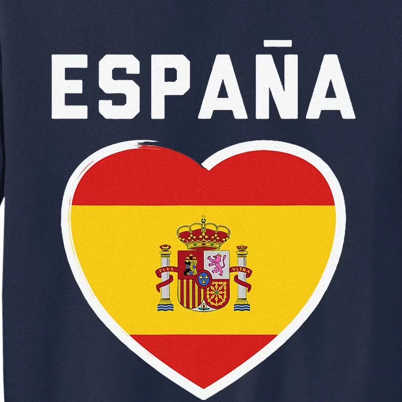 Spain & Espana Soccer & Football Flag Jersey Tall Sweatshirt