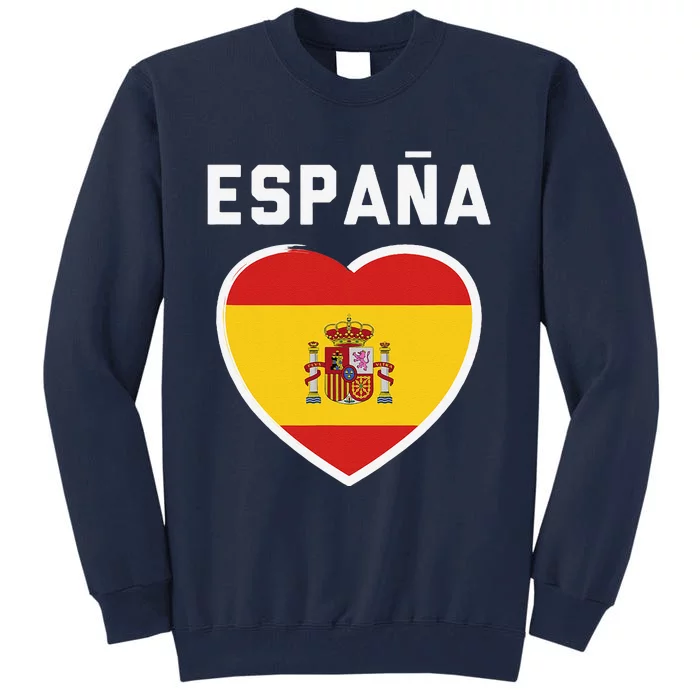 Spain & Espana Soccer & Football Flag Jersey Tall Sweatshirt