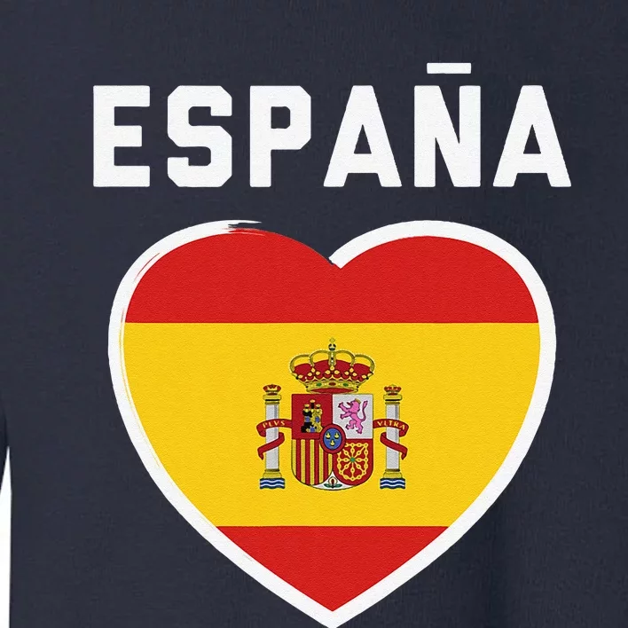 Spain & Espana Soccer & Football Flag Jersey Toddler Sweatshirt