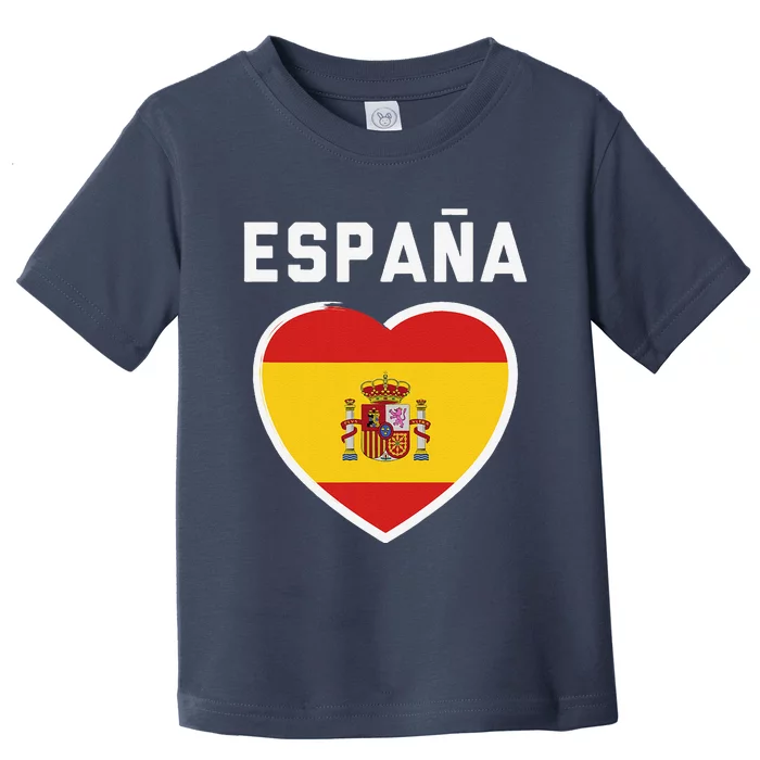 Spain & Espana Soccer & Football Flag Jersey Toddler T-Shirt