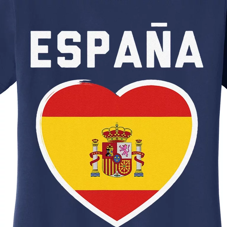 Spain & Espana Soccer & Football Flag Jersey Women's T-Shirt