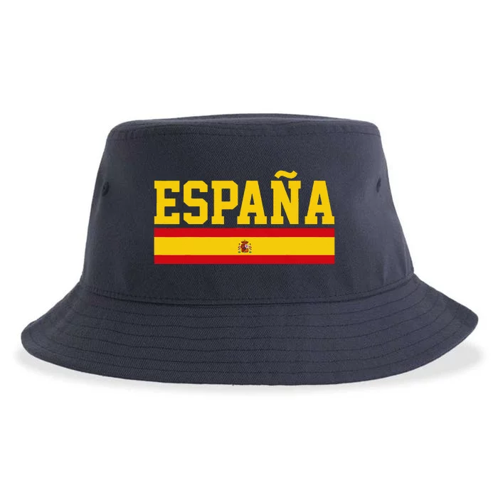 Spain Espana Spanish Flag Pride Sports Fan Soccer Gift Sustainable Bucket Hat