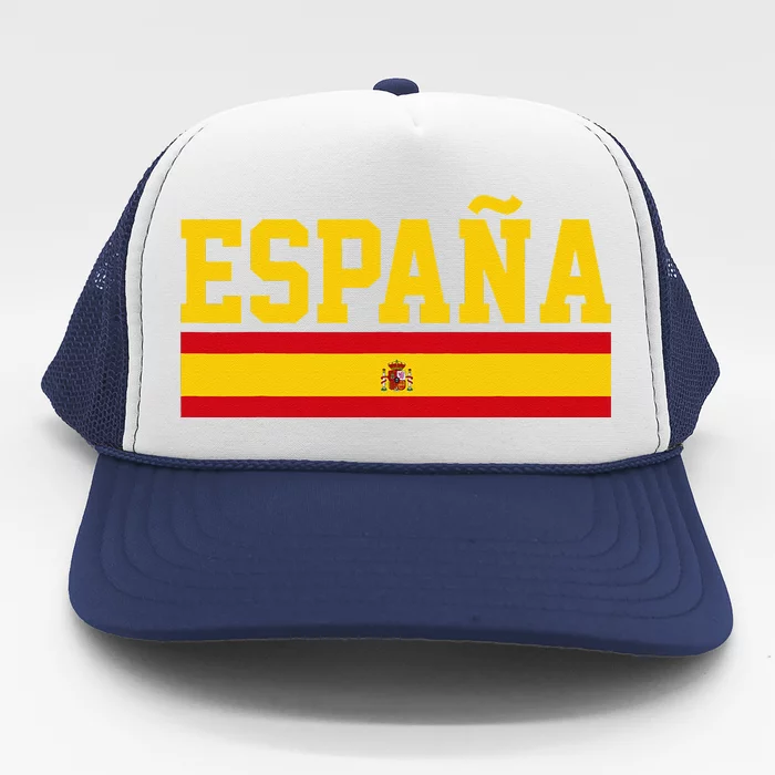 Spain Espana Spanish Flag Pride Sports Fan Soccer Gift Trucker Hat