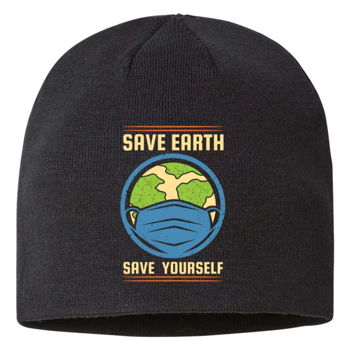 Save Earth Save Yourself 8 1/2in Sustainable Knit Beanie